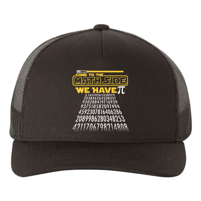 Funny Pi 3.14 Day Come To The Math Side We Have Pi Yupoong Adult 5-Panel Trucker Hat