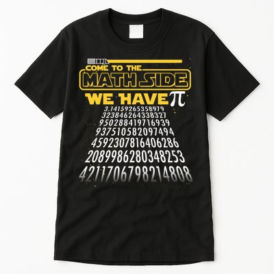 Funny Pi 3.14 Day Come To The Math Side We Have Pi Tall T-Shirt