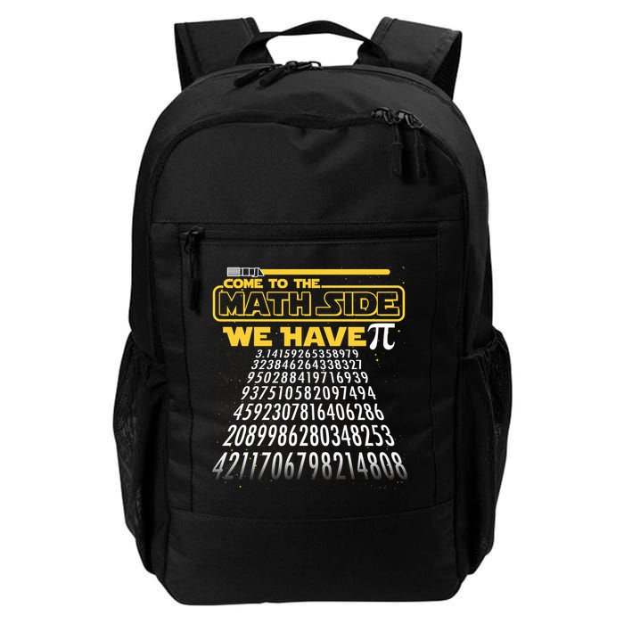 Funny Pi 3.14 Day Come To The Math Side We Have Pi Daily Commute Backpack