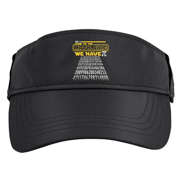 Funny Pi 3.14 Day Come To The Math Side We Have Pi Adult Drive Performance Visor