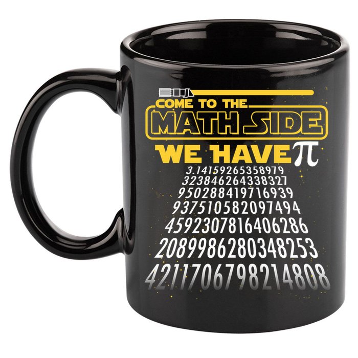 Funny Pi 3.14 Day Come To The Math Side We Have Pi 11oz C Handle Ceramic Mug