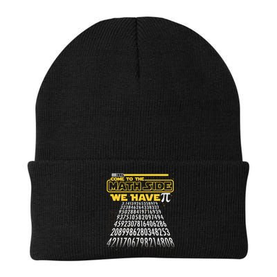Funny Pi 3.14 Day Come To The Math Side We Have Pi Knit Cap Winter Beanie