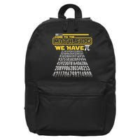 Funny Pi 3.14 Day Come To The Math Side We Have Pi 16 in Basic Backpack