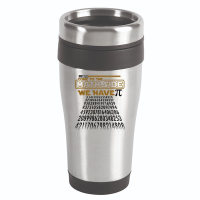 Funny Pi 3.14 Day Come To The Math Side We Have Pi 16oz Travel Tumbler