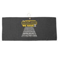 Funny Pi 3.14 Day Come To The Math Side We Have Pi Large Microfiber Waffle Golf Towel