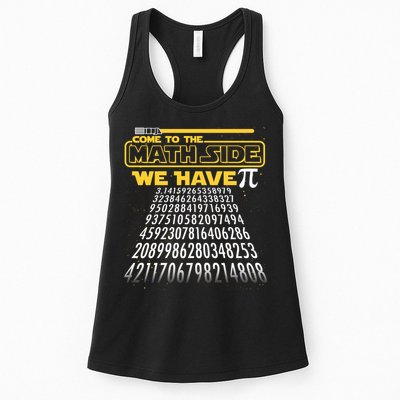 Funny Pi 3.14 Day Come To The Math Side We Have Pi Womens Tank Top