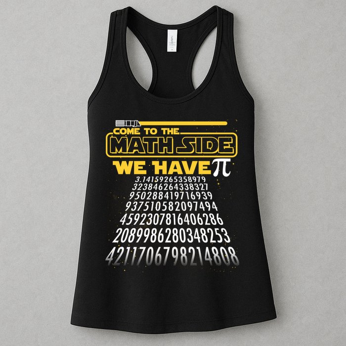 Funny Pi 3.14 Day Come To The Math Side We Have Pi Womens Tank Top