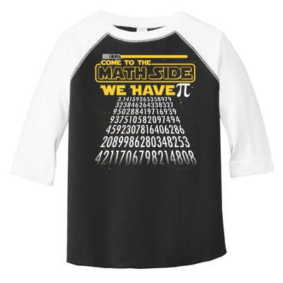 Funny Pi 3.14 Day Come To The Math Side We Have Pi Toddler Fine Jersey T-Shirt
