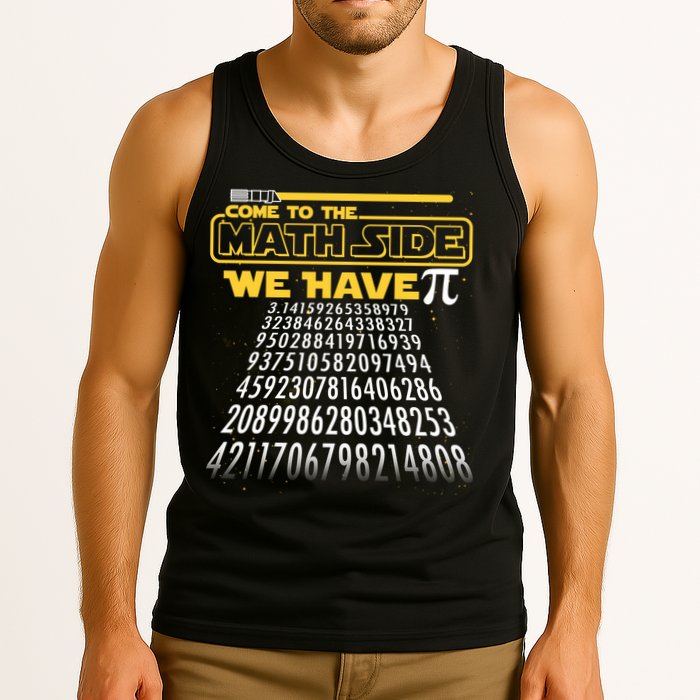 Funny Pi 3.14 Day Come To The Math Side We Have Pi Tank Top