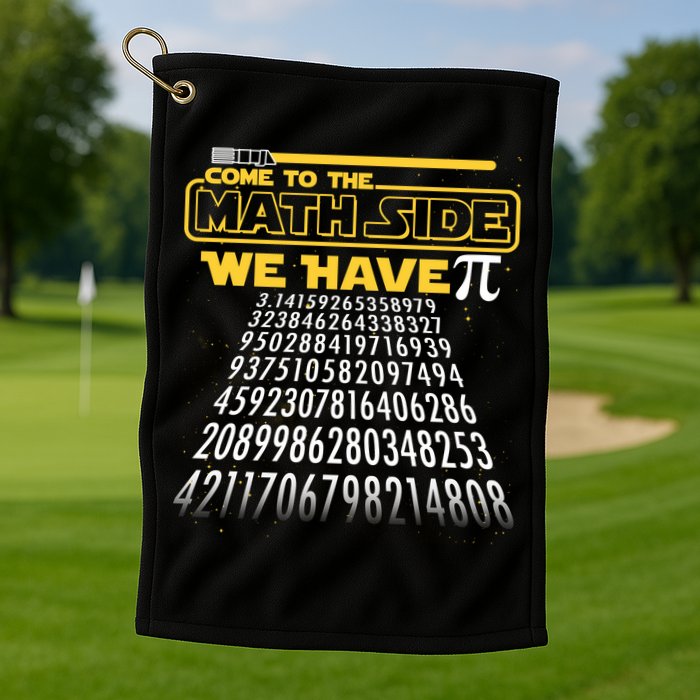 Funny Pi 3.14 Day Come To The Math Side We Have Pi Golf Towel
