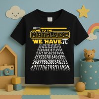 Funny Pi 3.14 Day Come To The Math Side We Have Pi Toddler T-Shirt
