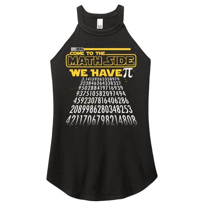 Funny Pi 3.14 Day Come To The Math Side We Have Pi Women's Perfect Tri Rocker Tank