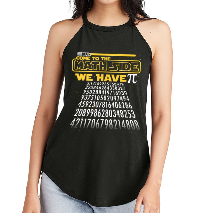 Funny Pi 3.14 Day Come To The Math Side We Have Pi Women's Perfect Tri Rocker Tank