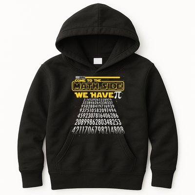 Funny Pi 3.14 Day Come To The Math Side We Have Pi Kids Hoodie