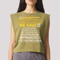 Funny Pi 3.14 Day Come To The Math Side We Have Pi Garment-Dyed Women's Muscle Tee