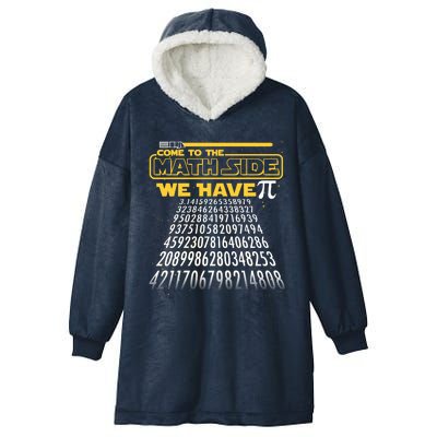 Funny Pi 3.14 Day Come To The Math Side We Have Pi Hooded Wearable Blanket