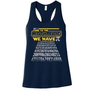 Funny Pi 3.14 Day Come To The Math Side We Have Pi Women's Racerback Tank