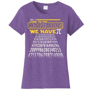 Funny Pi 3.14 Day Come To The Math Side We Have Pi Women's T-Shirt