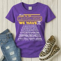 Funny Pi 3.14 Day Come To The Math Side We Have Pi Womens T-Shirt