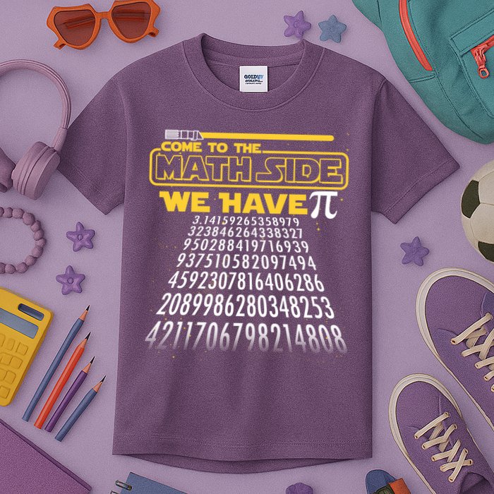 Funny Pi 3.14 Day Come To The Math Side We Have Pi Kids T-Shirt