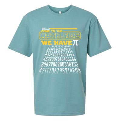 Funny Pi 3.14 Day Come To The Math Side We Have Pi Sueded Cloud Jersey T-Shirt