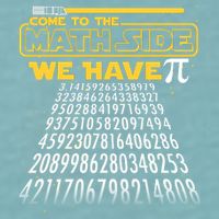 Funny Pi 3.14 Day Come To The Math Side We Have Pi Sueded Cloud Jersey T-Shirt