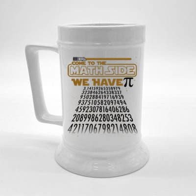 Funny Pi 3.14 Day Come To The Math Side We Have Pi Beer Stein