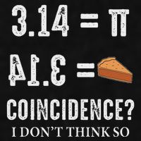 Funny Pi 314 = Pie Coincidence I Think Not Math Pun Ladies PosiCharge Tri-Blend Wicking Tank