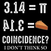 Funny Pi 314 = Pie Coincidence I Think Not Math Pun Daily Commute Backpack