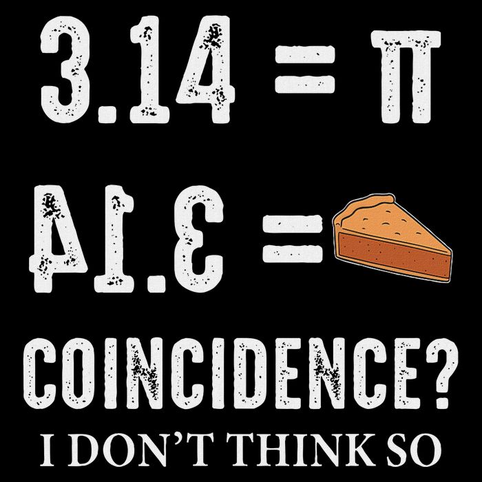 Funny Pi 314 = Pie Coincidence I Think Not Math Pun Daily Commute Backpack