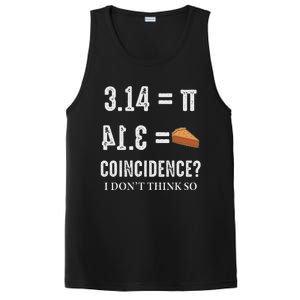 Funny Pi 314 = Pie Coincidence I Think Not Math Pun PosiCharge Competitor Tank