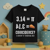 Funny Pi 314 = Pie Coincidence I Think Not Math Pun Toddler T-Shirt