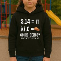 Funny Pi 314 = Pie Coincidence I Think Not Math Pun Kids Hoodie