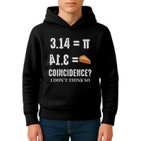 Funny Pi 314 = Pie Coincidence I Think Not Math Pun Kids Hoodie