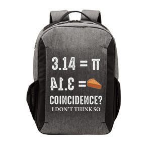 Funny Pi 314 = Pie Coincidence I Think Not Math Pun Vector Backpack