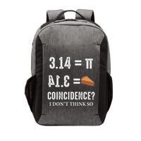 Funny Pi 314 = Pie Coincidence I Think Not Math Pun Vector Backpack