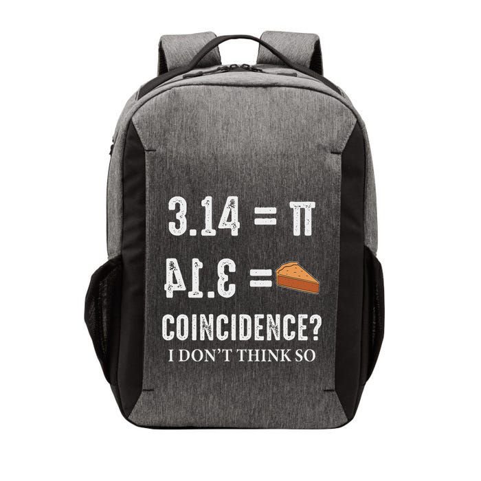 Funny Pi 314 = Pie Coincidence I Think Not Math Pun Vector Backpack