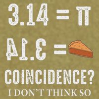 Funny Pi 314 = Pie Coincidence I Think Not Math Pun Garment-Dyed Women's Muscle Tee
