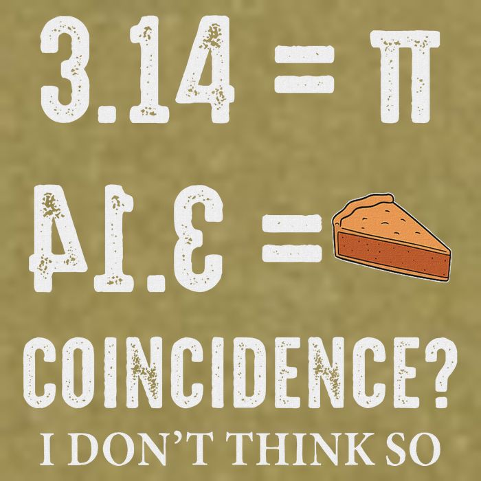 Funny Pi 314 = Pie Coincidence I Think Not Math Pun Garment-Dyed Women's Muscle Tee