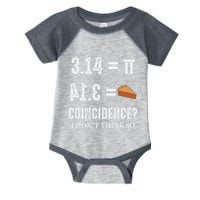 Funny Pi 314 = Pie Coincidence I Think Not Math Pun Infant Baby Jersey Bodysuit