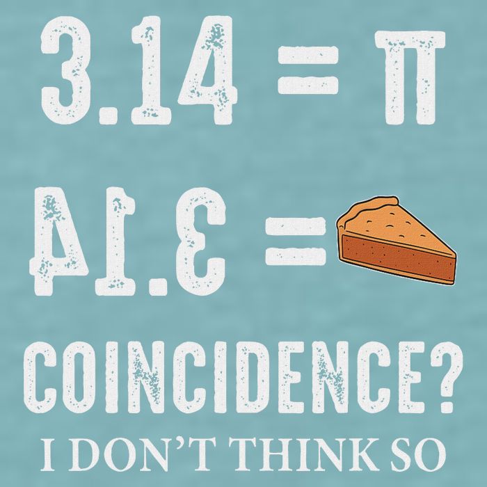 Funny Pi 314 = Pie Coincidence I Think Not Math Pun Sueded Cloud Jersey T-Shirt