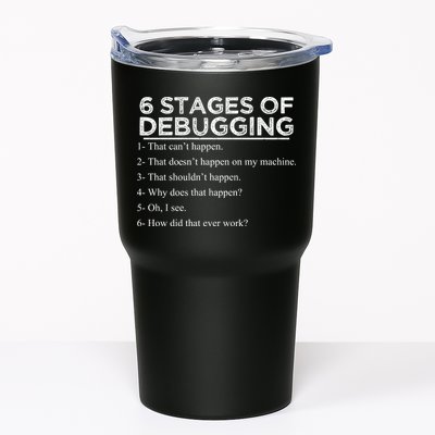 Funny Programmer 6 Stages Of Debugging Tumbler