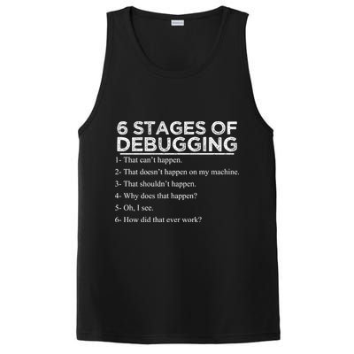 Funny Programmer 6 Stages Of Debugging PosiCharge Competitor Tank