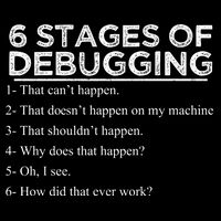 Funny Programmer 6 Stages Of Debugging Valucap Bio-Washed Visor