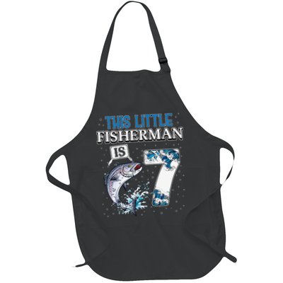 Fishing Party 7 Year Old Birthday Fisherman 7th Fisher Apron
