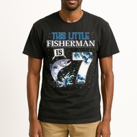 Fishing Party 7 Year Old Birthday Fisherman 7th Fisher Tall T-Shirt