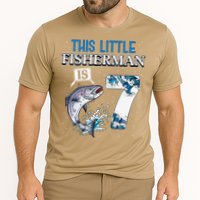 Fishing Party 7 Year Old Birthday Fisherman 7th Fisher Cooling Performance Crew T-Shirt