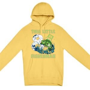 Fishing Party 8 Year Old Birthday Fisherman 8th Fisher Premium Pullover Hoodie