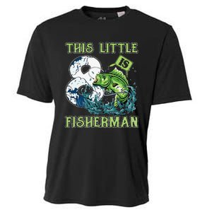 Fishing Party 8 Year Old Birthday Fisherman 8th Fisher Cooling Performance Crew T-Shirt