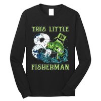 Fishing Party 8 Year Old Birthday Fisherman 8th Fisher Long Sleeve Shirt